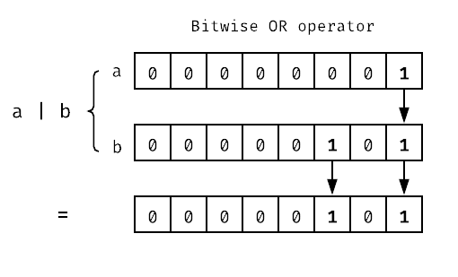 Bitwise OR operator example